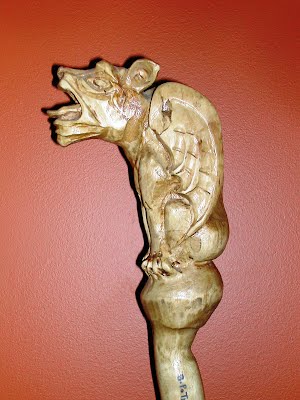 Gargoyle-walking-stick